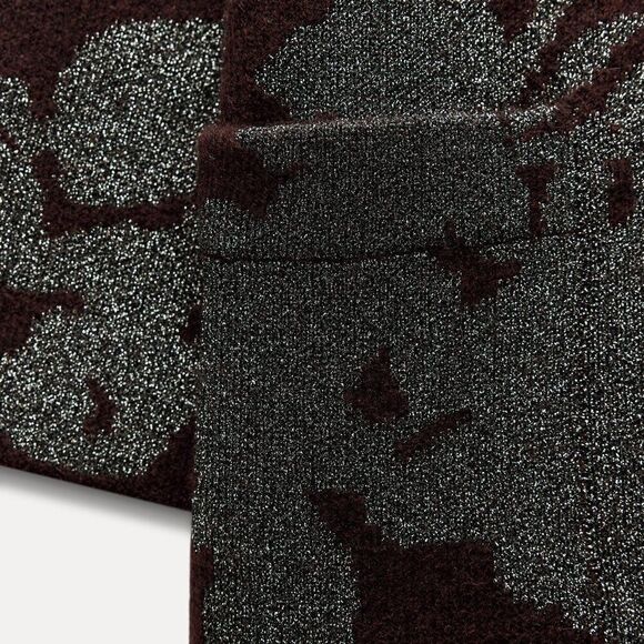 NWT ZARA Benla KNIT COAT WITH METALLIC THREAD SIZE S/M - Picture 2 of 9